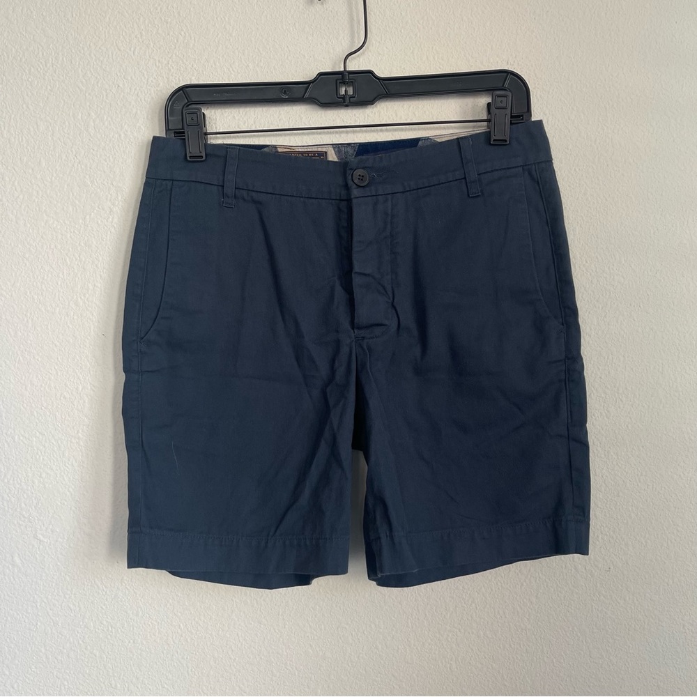 Pendleton The Portland Collection Leather Belt Loop Navy Shorts